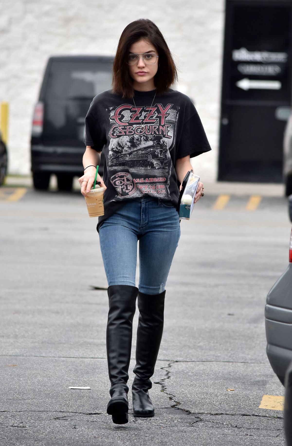 LUCY HALE in Tight Jeans Out in Studio City 02/10/2017 – HawtCelebs