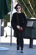 LUCY HALE Out for Iced Green Tea in Studio City 02/23/2017