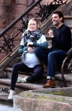 OLIVIA WILDE and Oscar Isaac on the Set of Life Itself in New York 03/21/2017