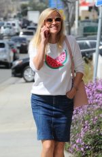 REESE WITHERSPOON Heeading to a Meeting in Brentwood 03/10/2017