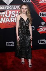 SABRINA CARPENTER at 2017 iHeartRadio Music Awards in Los Angeles 03/05/2017
