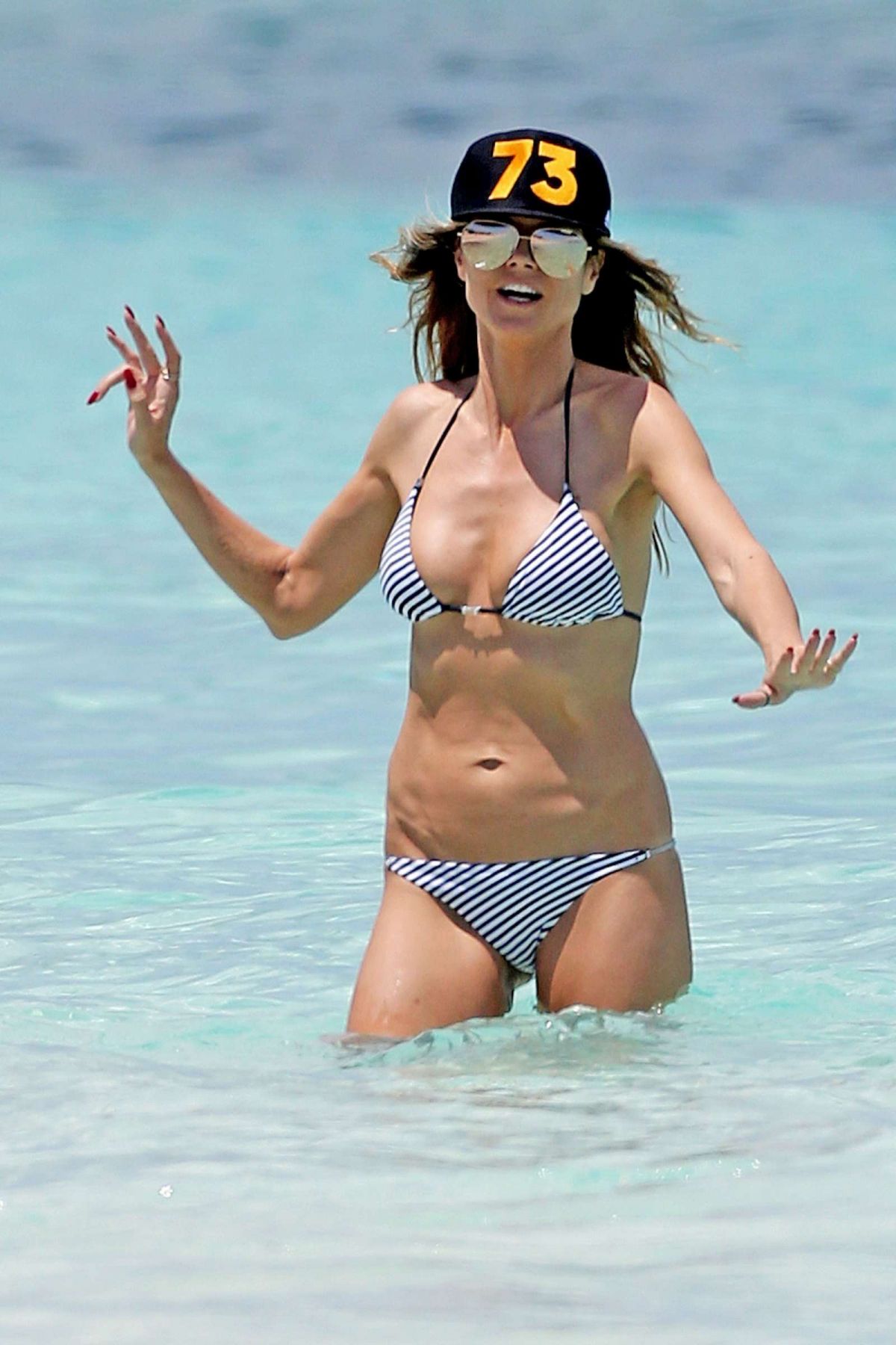 Heidi Klum In Bikini On The Beach In Turks And Caicos 04022017 Hawtcelebs 