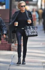 YOLANDA HADID Out and About in New York 04/10/2017