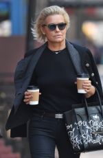 YOLANDA HADID Out and About in New York 04/10/2017