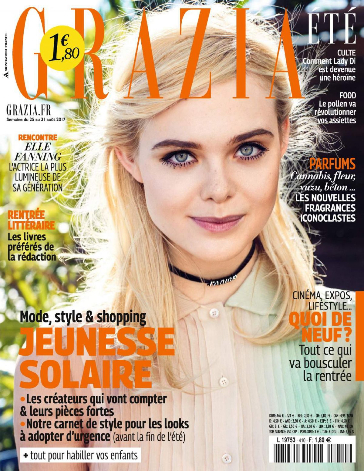 ELLE FANNING for Grazia Magazine, France August 2017 - HawtCelebs
