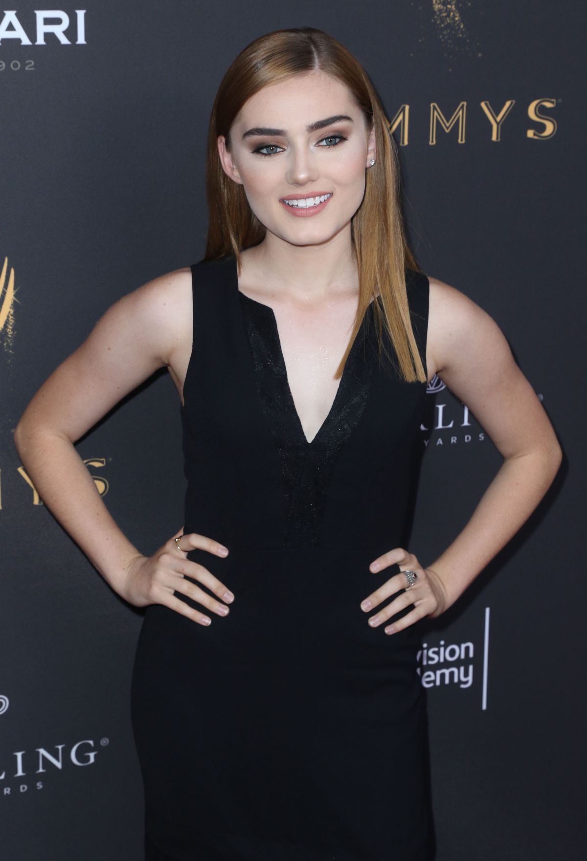 MEG DONNELLY at Emmys Cocktail Reception in Los Angeles 08/22/2017 ...