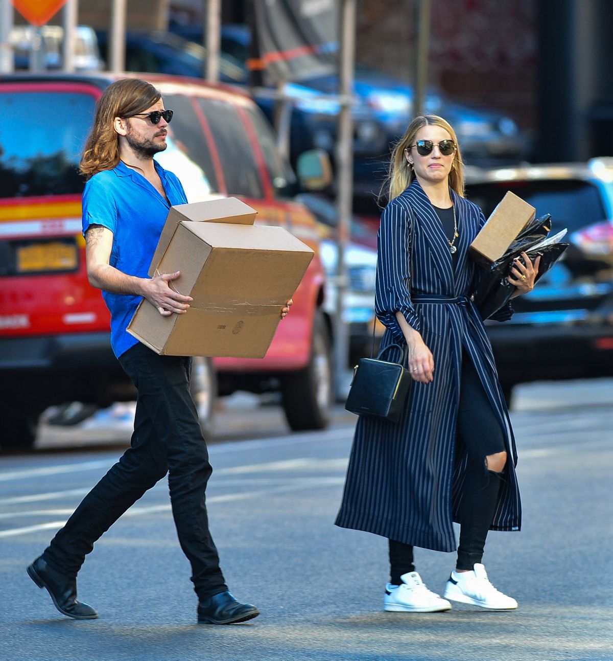 DIANNA AGRON and Winston Marshall Out Shopping in New York 10/03/2017 ...