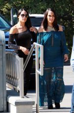 BRIE and NIKKI BELLA on the Set of Extra in Universal City 10/26/2017