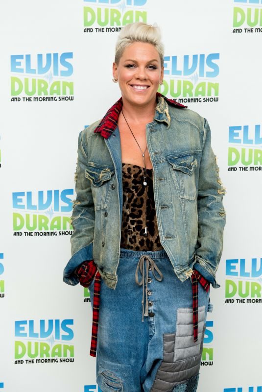 PINK at Elvis Duran Z100 Morning Show in New York 10/10/2017