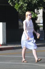 DAKOTA and ELLE FANNING Out in Los Angeles 11/25/2017