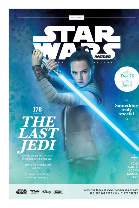DIASY RIDLEY in Star Wars Insider Issue, December 2017