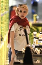 EMMA ROBERTS Shopping at Prada in Beverly Hills 11/13/2017