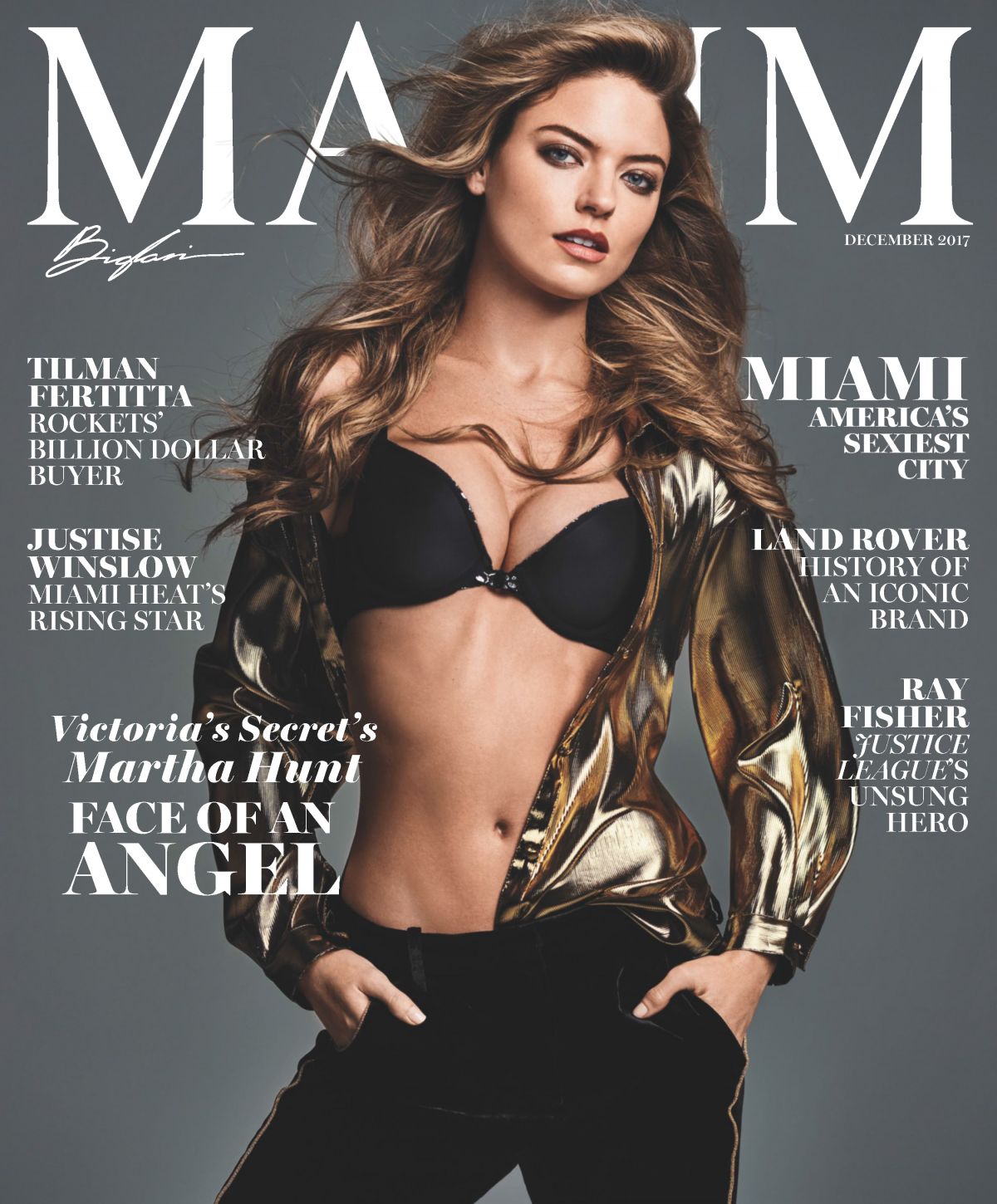 MARTHA HUNT in Maxim Magazine, December 2017 HawtCelebs