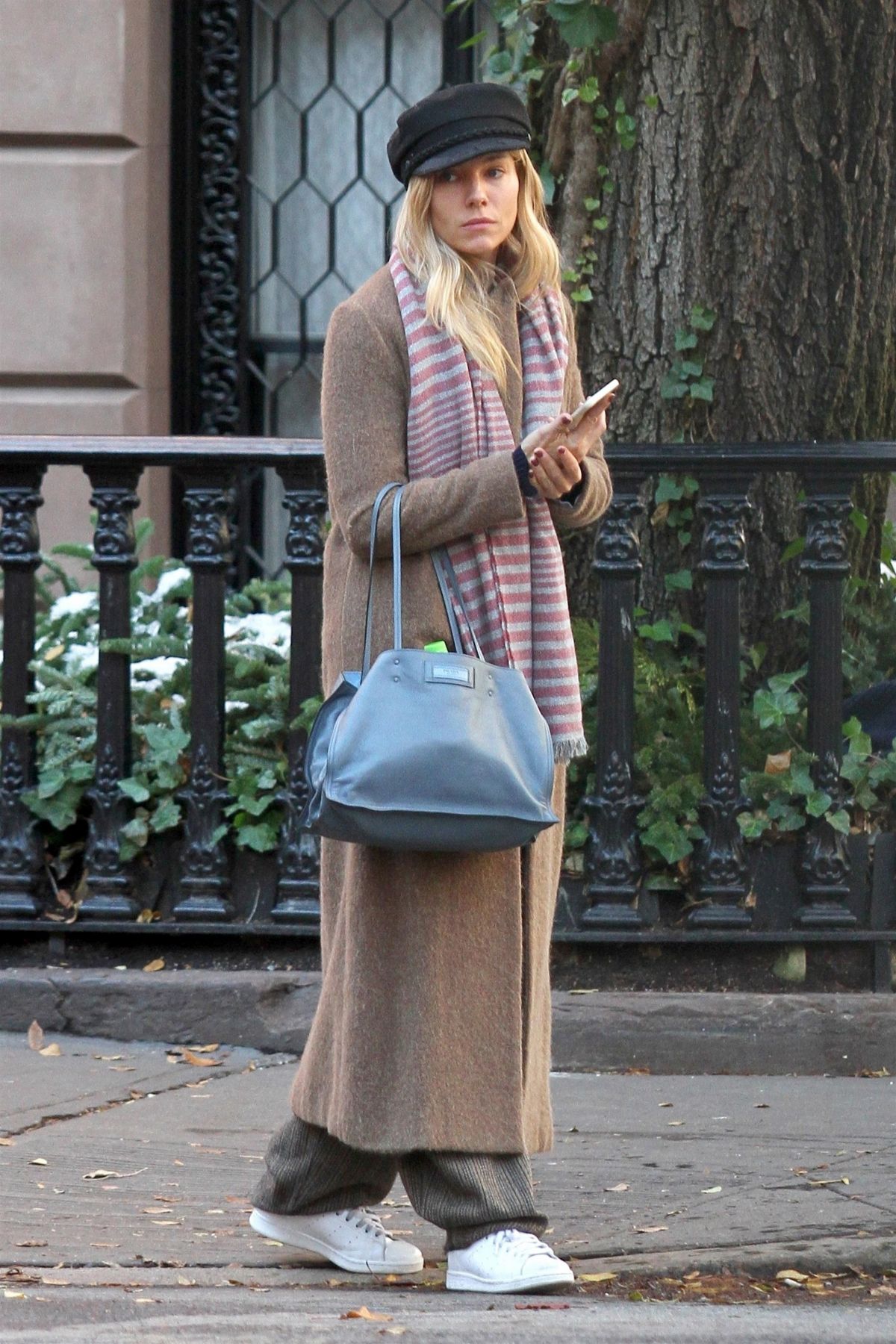 SIENNA MILLER Out and About in New York 12/11/2017 - HawtCelebs