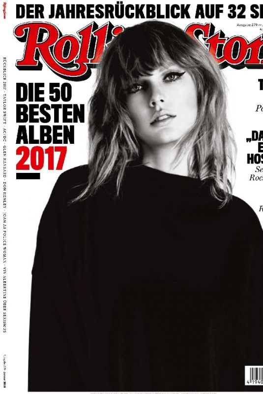 TAYLOR SWIFT in Rolling Stone Magazine, Germany January 2018 Issue