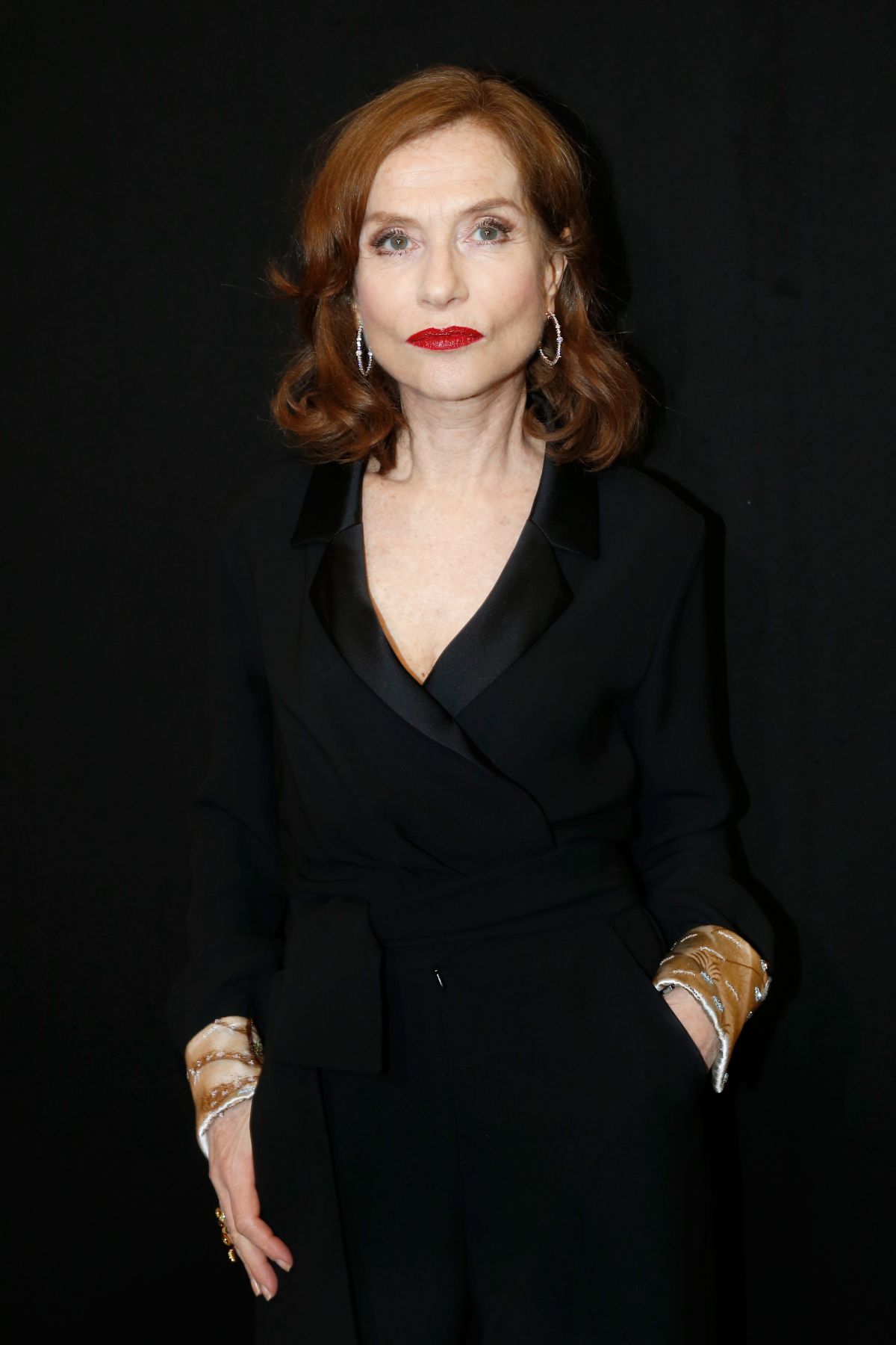 ISABELLE HUPPERT at Armani Prive Show at 2018 Haute Couture