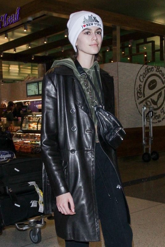 KAIA GERBER at LAX Airport in Los Angeles 01/25/2018