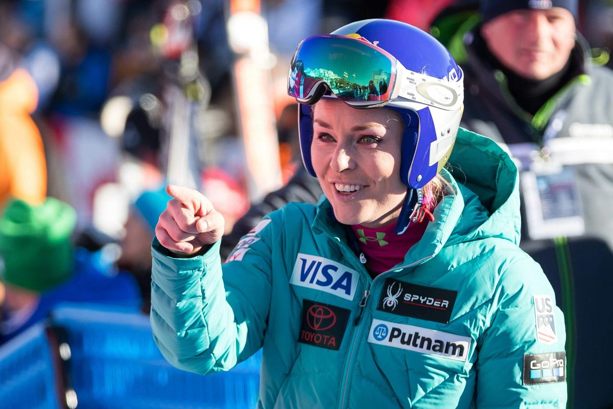 LINDSEY VONN at Alpine Skiing FIS World Cup at Downhill Cortina D ...