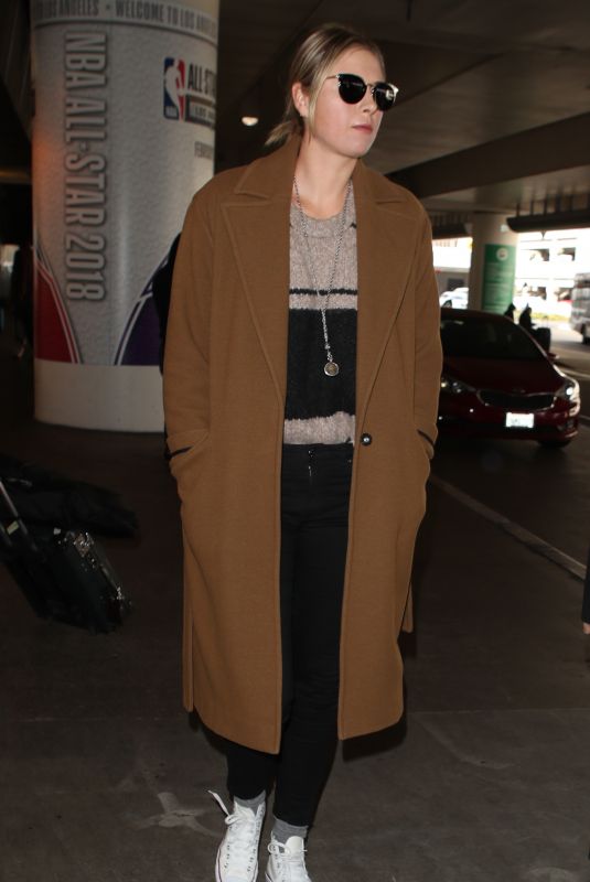 MARIA SHARAPOVA at LAX Airport in Los Angeles 01/25/2018 – HawtCelebs