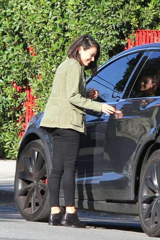 MILA KUNIS Out in Los Angeles 01/23/2018