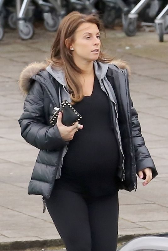 Pregnant COLEEN ROONEY Out at Alderley Edge in Cheshire 01/25/2018