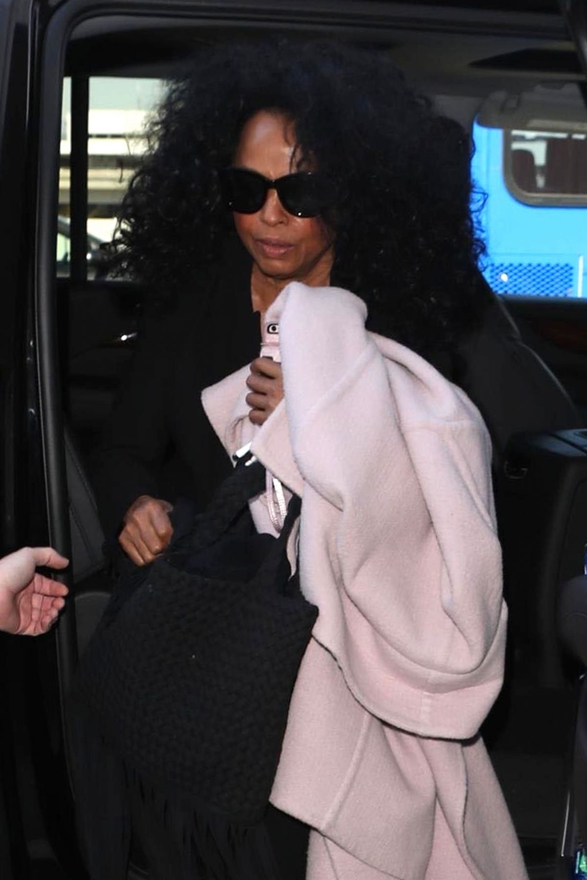 DIANA ROSS at LAX Airport in Los 