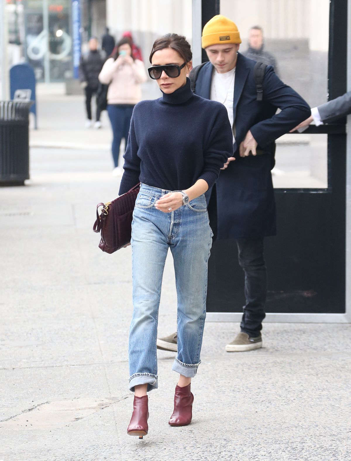 VICTORIA BECKHAM in Jeans Out in New York 02/09/2018 – HawtCelebs