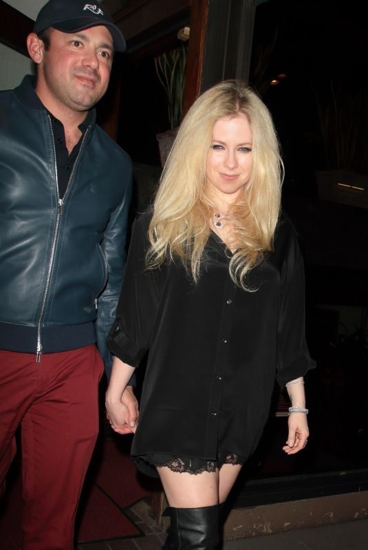 AVRIL LAVIGNE at Madeo Restaurant in West Hollywood 03/07/2018