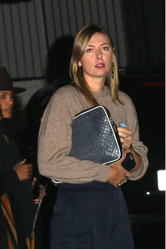 MARIA SHARAPOVA Out for Dinner it Chateau Marmont in Los Angeles 03/19/2018
