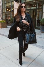 LILY ALDRIDGE Out in New York 04/05/2018