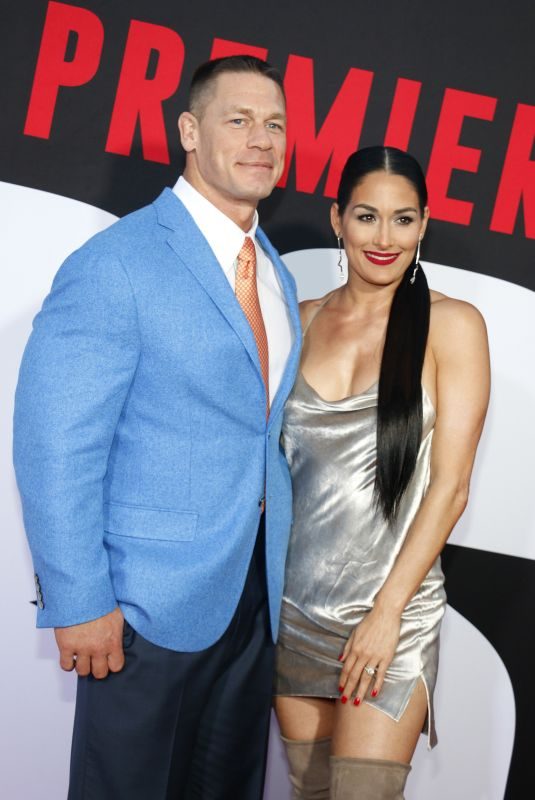 NIKKI BELLA and John Cena at Blockers Premiere in Los Angeles 04/03/2018