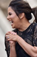 Pregnant EVA LONGORIA Honoured with Star at Hollywood Walk of Fame in Los Angeles 04/16/2018