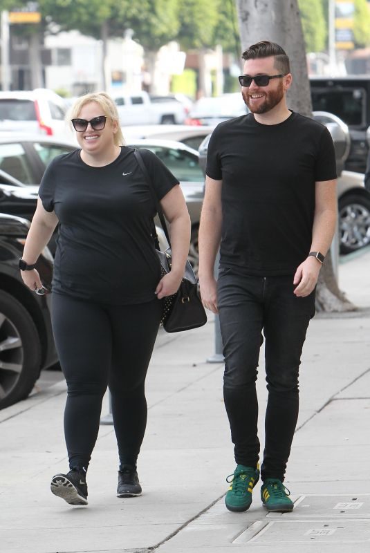 REBEL WILSON Out for Lunch at Urth Caffe in Beverly Hills 03/31/2018