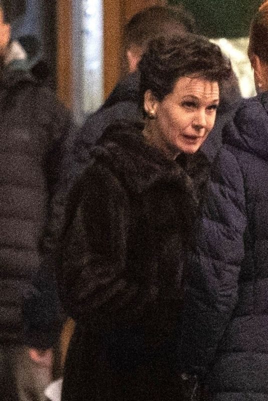 RENEE ZELLWEGER on the Set of New Judy Garland Biopic in London 04/22/2018