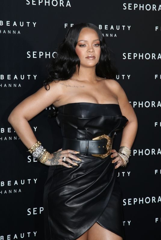 RIHANNA at Fenty by Rihanna Makeup Launch in Milan 04/05/2018
