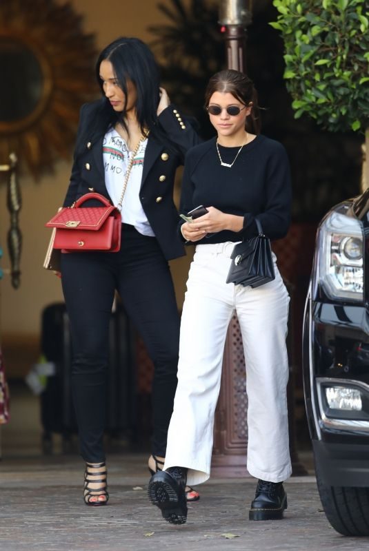 SOFIA RICHIE and LISA PARISA at Montage Hotel in Beverly Hills 04/02/2018