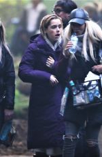 KIERNAN SHIPKA on the Set of Chilling Adventures of Sabrina in Vancouver 05/11/2018
