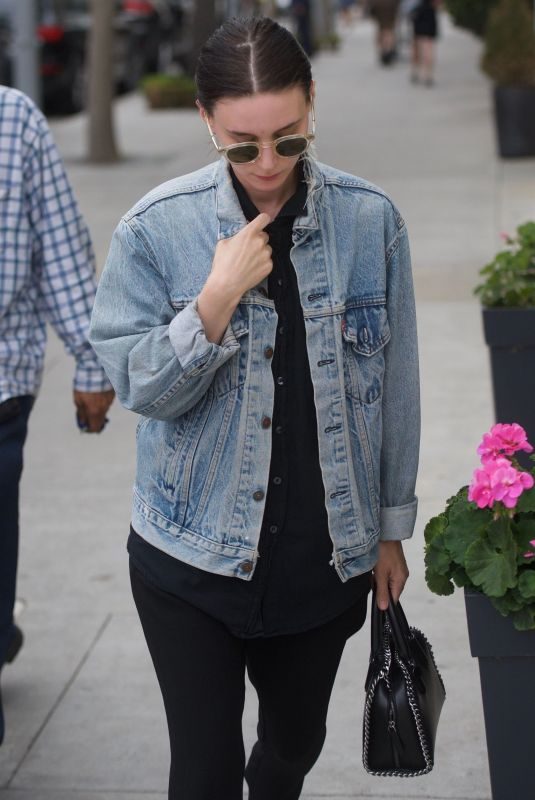 ROONEY MARA Out for Lunch at Cafe Gratitude in Beverly Hills 05/30/2018