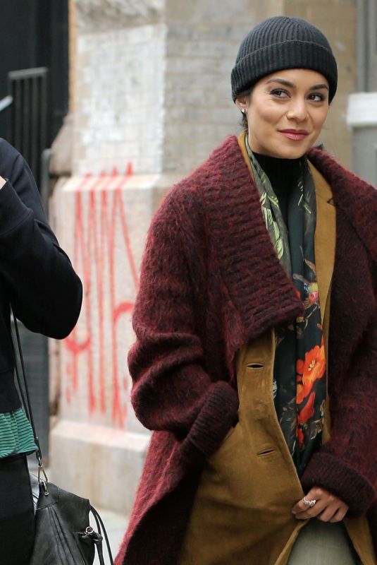 VANESSA HUDGENS on the Set of Second Act in New York 05/06/2018 ...