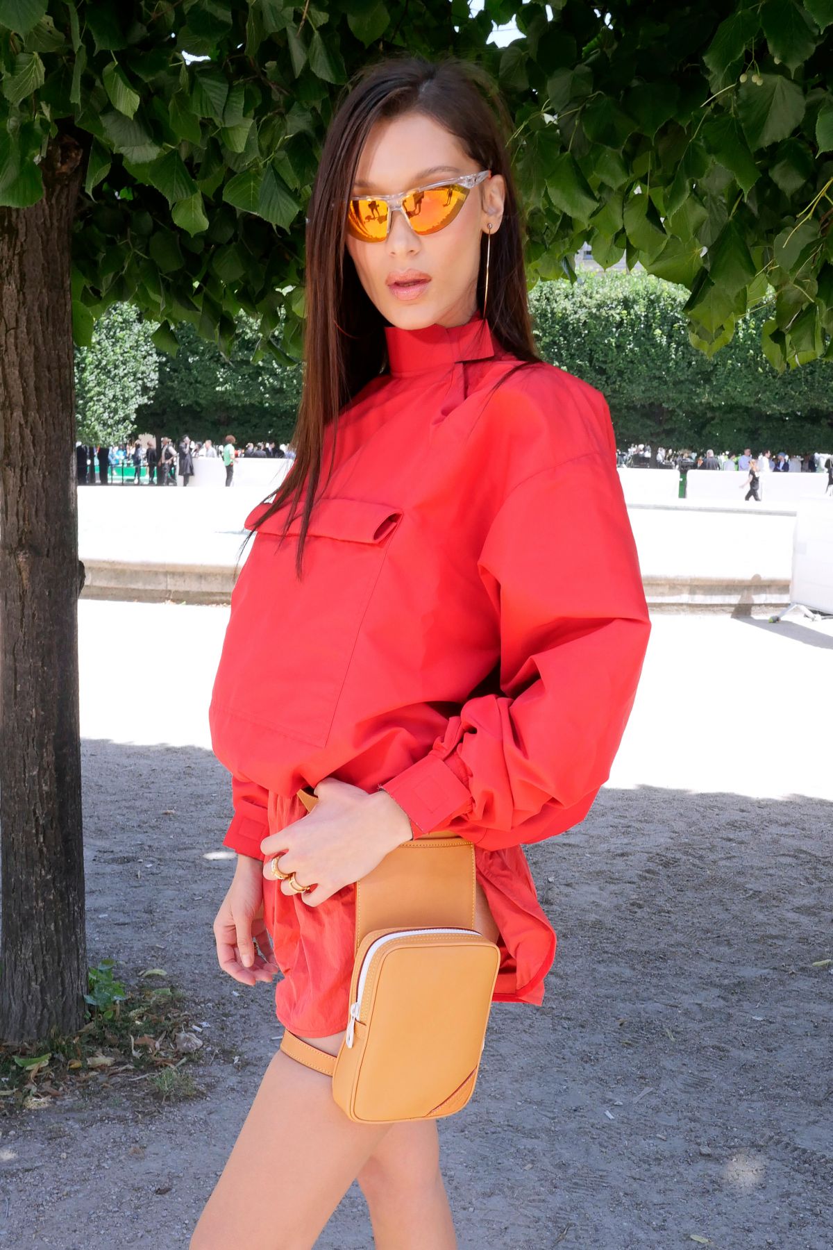 Bella Hadid attending the Louis Vuitton Menswear Spring Summer 2019 show as  part of Paris Fashion Week in Paris, France on June 21, 2018. Photo by  Aurore Marechal/ABACAPRESS.COM Stock Photo - Alamy