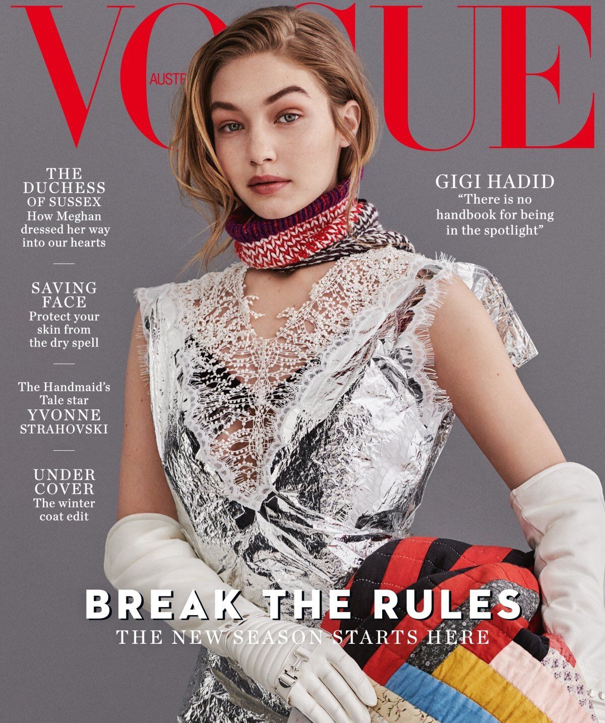 GIGI HADID for Vogue Magazine, Australia July 2018 Issue – HawtCelebs