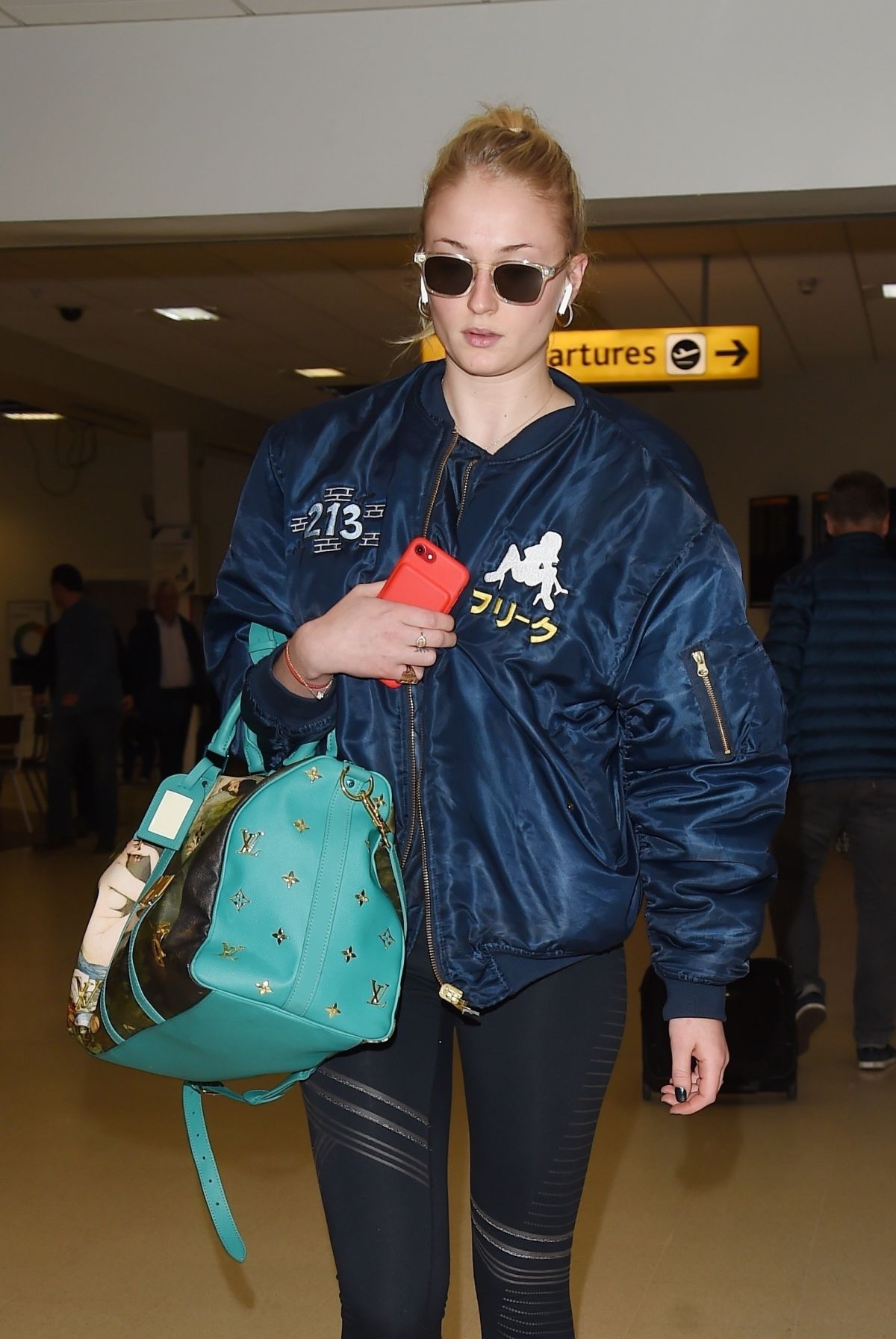 Sophie Turner Arrives At Aberdeen Airport For Kit Harington And Rose