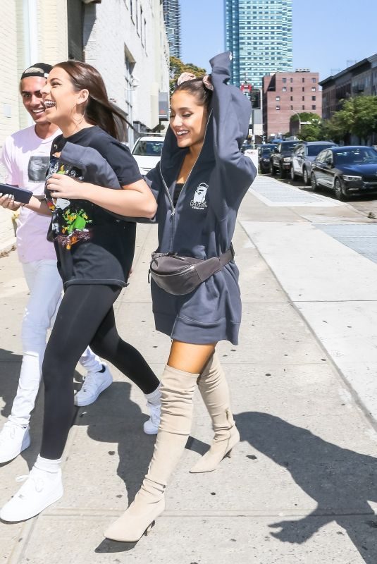 ARIANA GRANDE Out with Friends in New York 07/10/2018