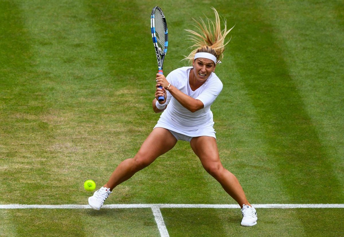 DOMINIKA CIBULKOVA at Wimbledon Tennis Championships in London 07/10 ...