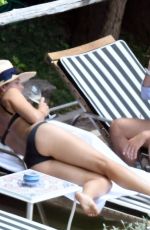 MARIA SHARAPOVA in Bikini at a Pool in Positano 07/22/2018