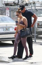 JENNIFER LOPEZ in Tights Heading to a Gym in Miami 08/24/2018