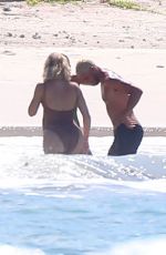 KHLOE KARDASHIAN in Swimsuit on the Beach in Mexico 08/13/2018