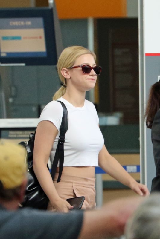 LILI REINHART at Airport in Vancouver 08/11/2018