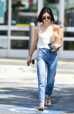 LUCY HALE Shopping at Walgreens in Los Angeles 08/20/2018