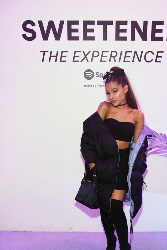 ARIANA GRANDE at Spotify’s Sweetener the Experience Pop-up! in New York 09/28/2018